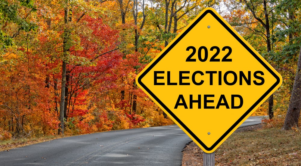 2022 Elections Ahead sign