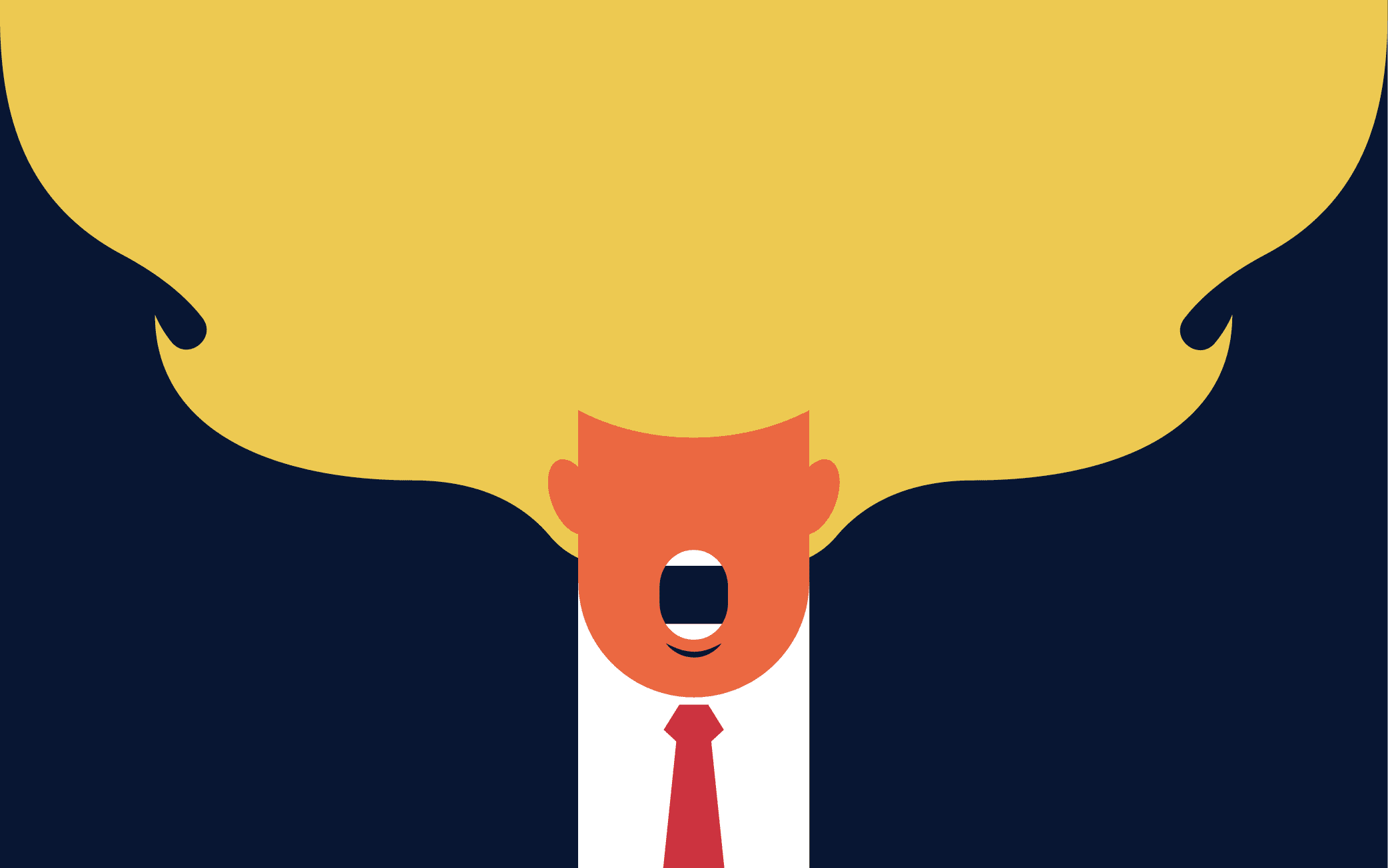 Trump hair vector