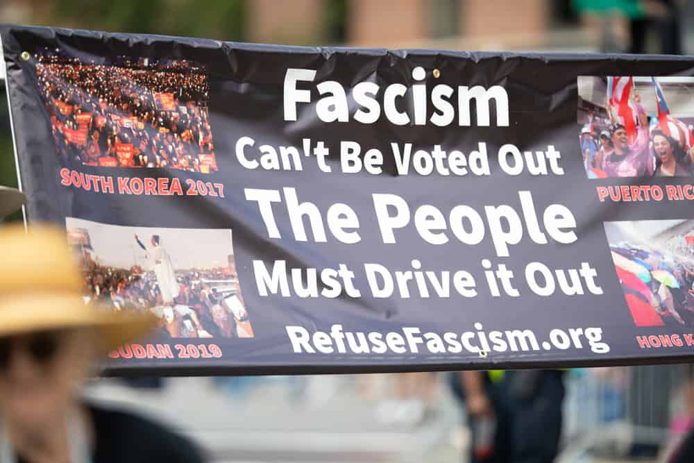 Fasicm can't be voted out. The people must drive it out