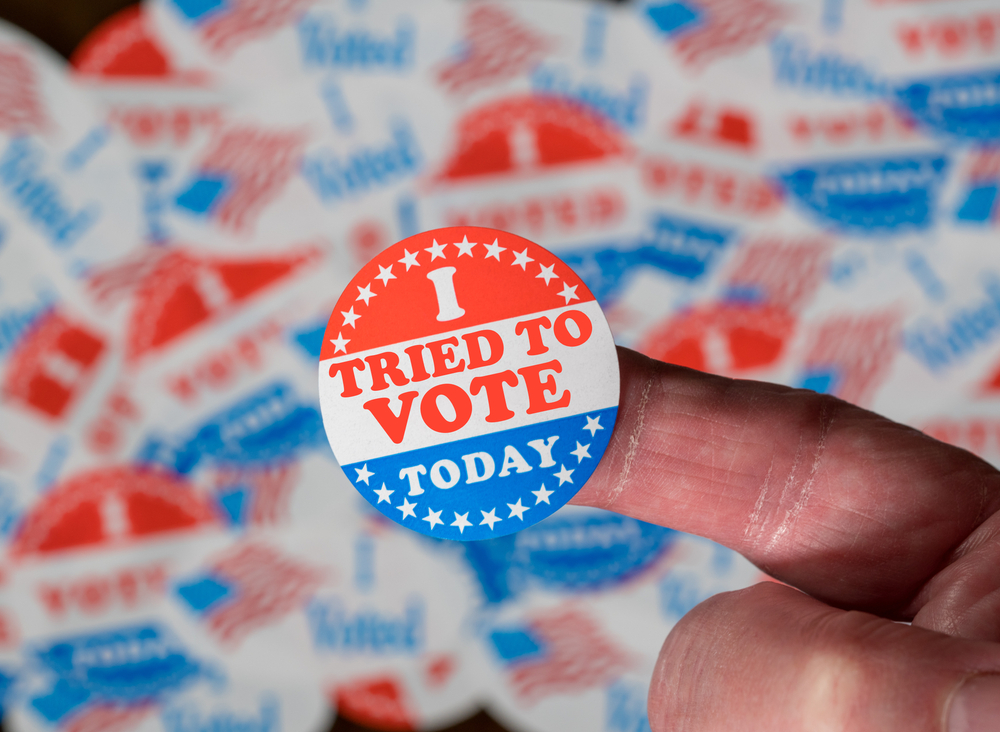 "I Tried to Vote Today" Button