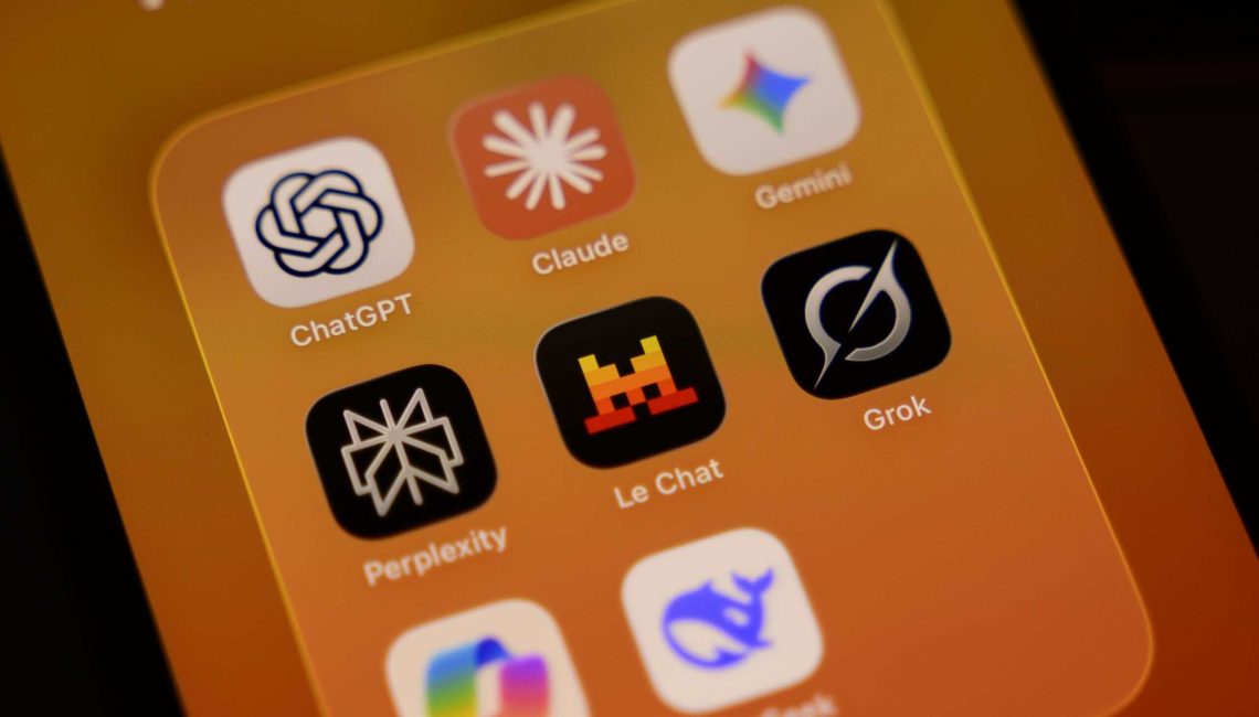 Variety of AI apps on a Phone