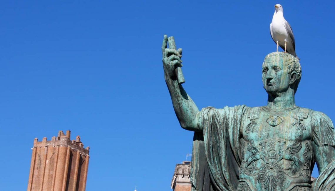 Statue of Nero with a Bird on his Head