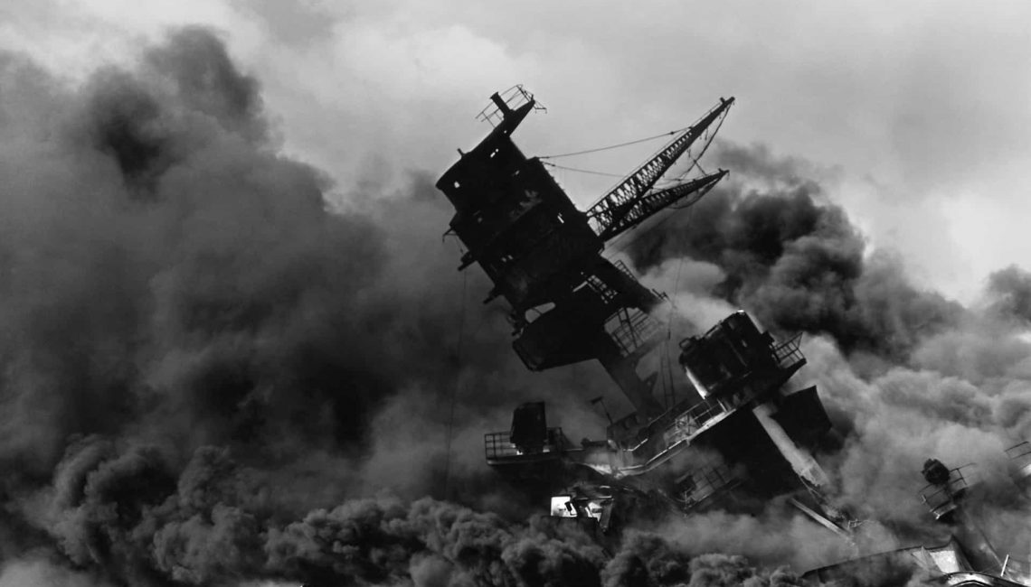 Ship Wrecked at Pearl Harbor