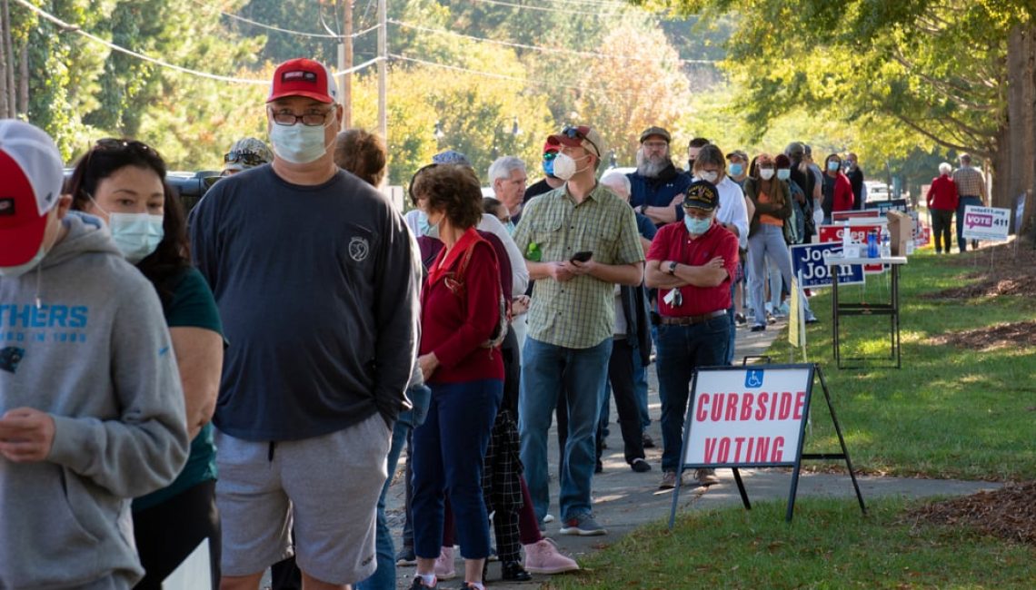 North Carolina Voters in Line
