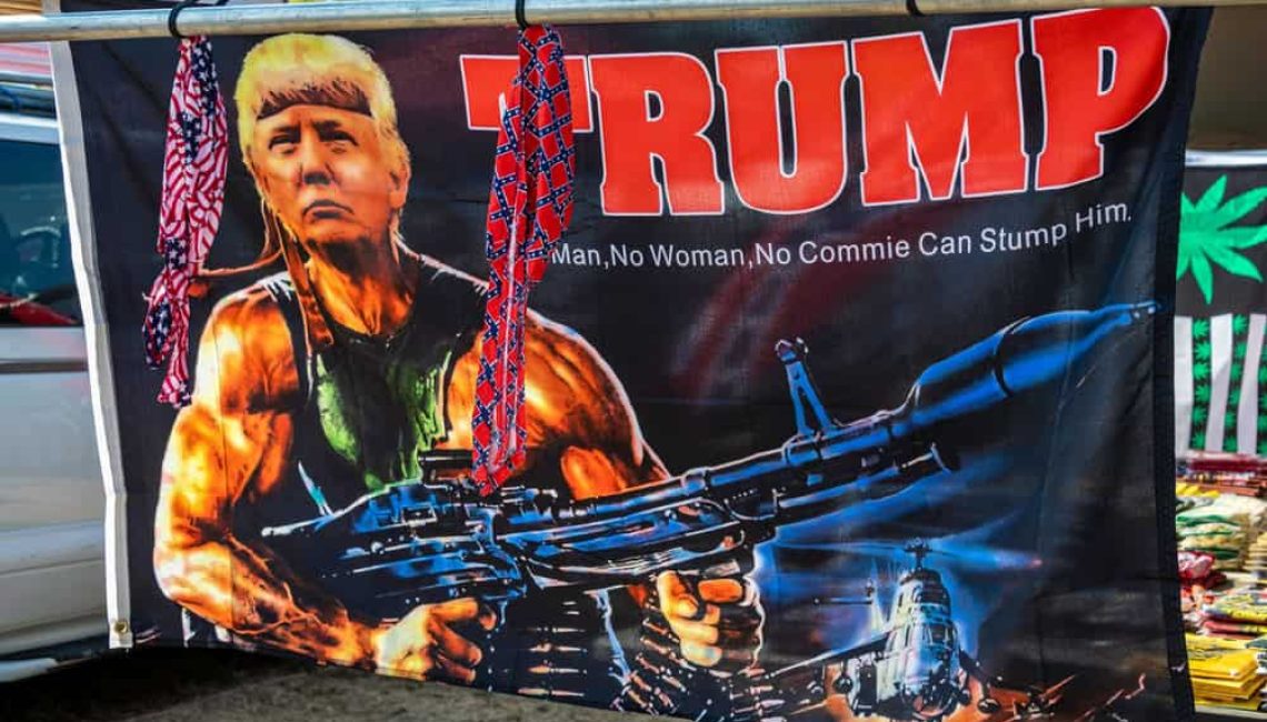 Trump Rambo sign